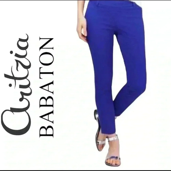 Babaton Aritzia Pant Cobalt Blue Elliot Low Rise Size 6 - Picture 1 of 9
